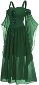 Halter Maxi Dress with Pockets Sleeve Halloween Shoulder Dress Plus Size Womne Cold Up Lace Women's Dress