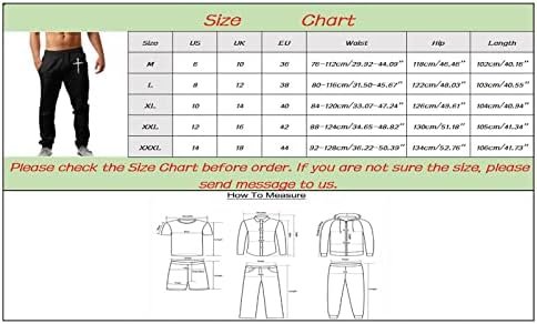 Mens Fashion Casual Printed Pocket Lace Up Pants Large Size Pants Poplin Pants