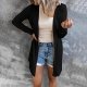 Women Fashion Solid Long Sleeve Loose Beach Holiday Knit Pocket Coat Plus Size Sweater Cardigans Women