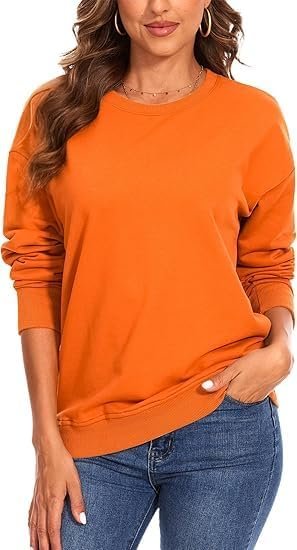 Womens Sweatshirts Fall Fashion Long Sleeve Tops Comfy Casual Shirts