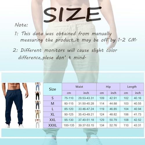 Men Pants Chino Cargo Pants Fashion Cotton Linen Casual Trousers Flat Front Pants Summer Wicking Breathable