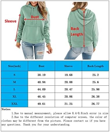 Women's Casual Color Block/Solid Hoodies Long Sleeve Pullover Tops Loose Lightweight Sweatshirt with Pocket