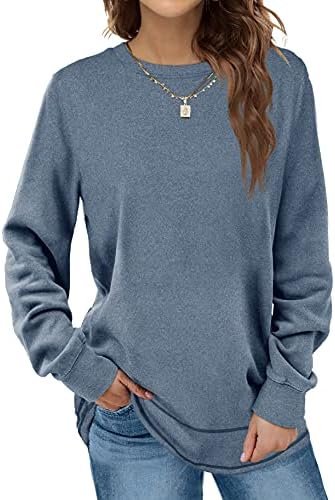 Sweatshirts for Women Long Sleeve Shirts Tunic Tops for Leggings Fall Fashion