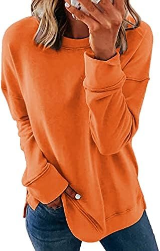 Womens Sweatshirts Fall Fashion Long Sleeve Tops Comfy Casual Shirts