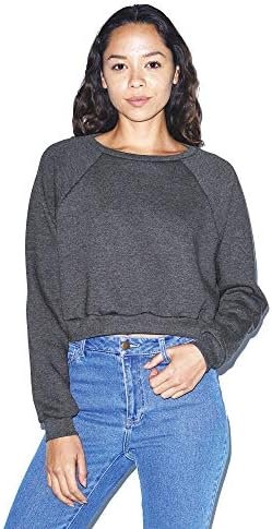 Women's Raglan Cropped Long Sleeve Sweatshirt