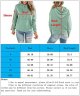 Women's Casual Color Block/Solid Hoodies Long Sleeve Pullover Tops Loose Lightweight Sweatshirt with Pocket